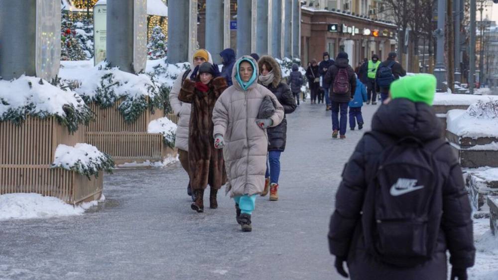 Солнечная и морозная погода ожидается в Москве