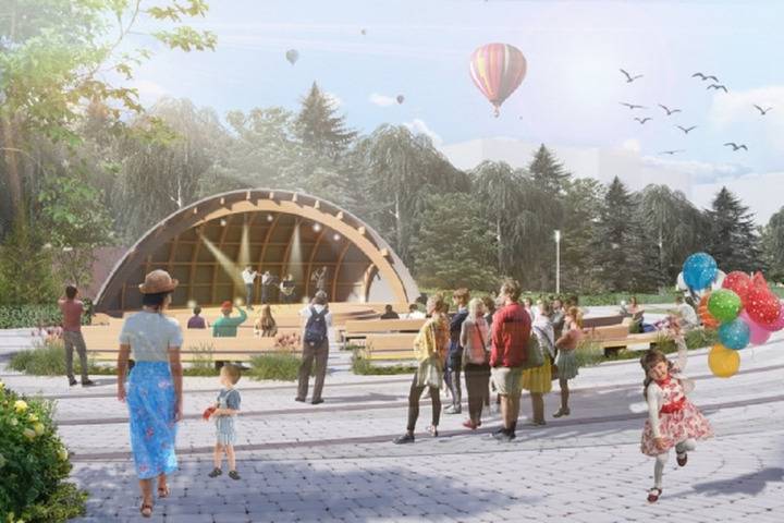 В Комсомольском саду в Волгограде построят летнюю сцену с амфитеатром