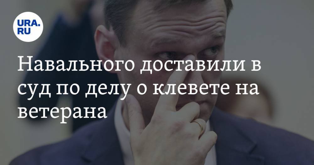 Навального доставили в суд по делу о клевете на ветерана