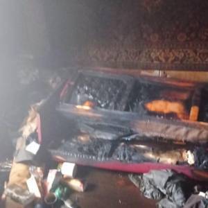 В Вознесеновском районе Запорожья горела трехэтажка: есть погибший. Фото