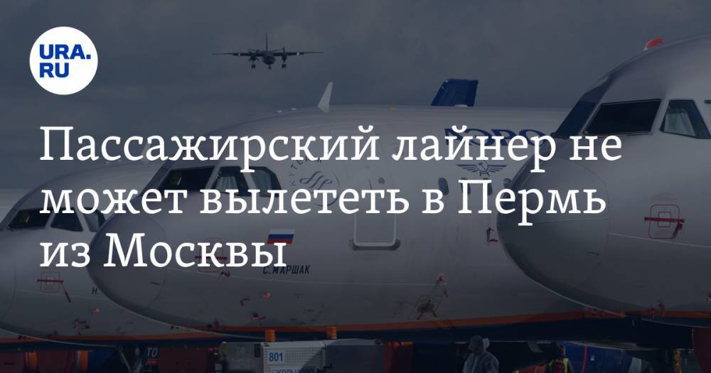 Пассажирский лайнер не может вылететь в Пермь из Москвы. «В качестве компенсации предложили воды»