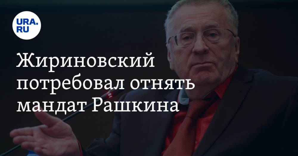 Жириновский потребовал отнять мандат Рашкина