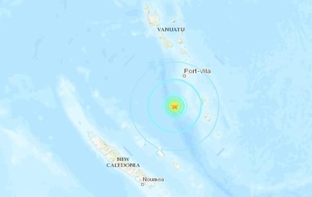 У берегов Вануату произошло сильное землетрясение
