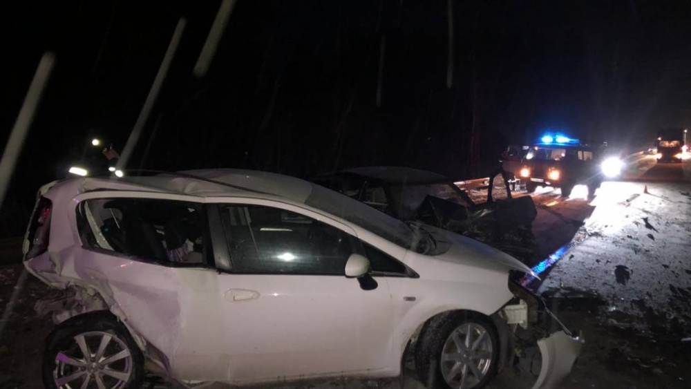 Пять автомобилей столкнулись на южноуральской трассе. Три человека пострадали, один погиб