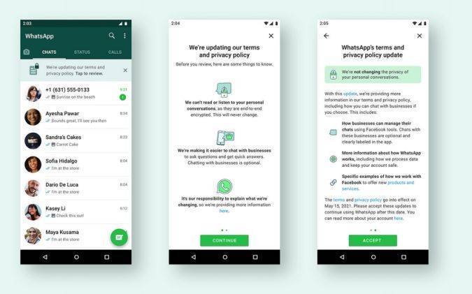WhatsApp повторно представит новую политику конфиденциальности