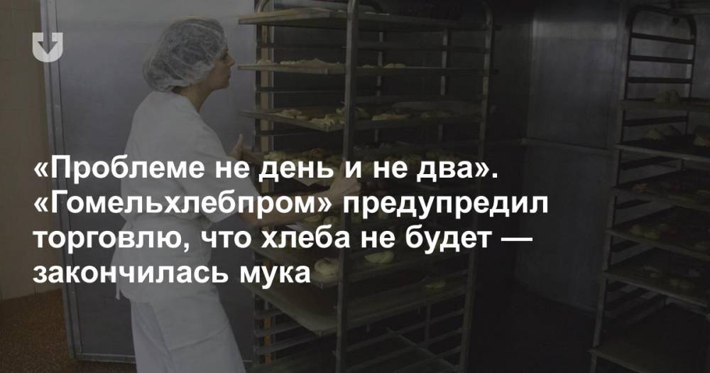 «Проблеме не день и не два». «Гомельхлебпром» предупредил торговлю, что хлеба не будет — закончилась мука