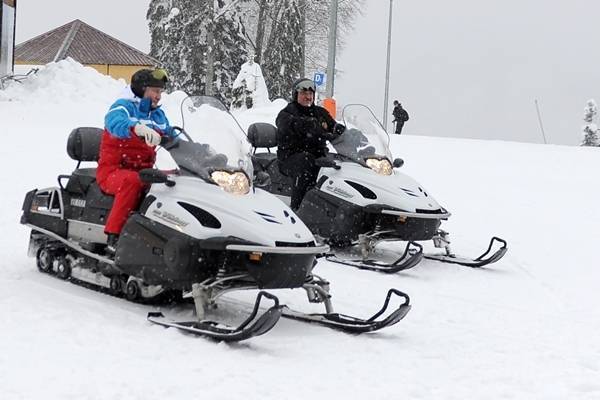 Владимир Путин и Александр Лукашенко покатались на лыжах в Сочи