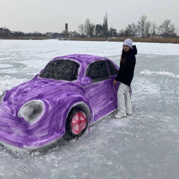 В Днепре создали уникальный снежный автомобиль: фото
