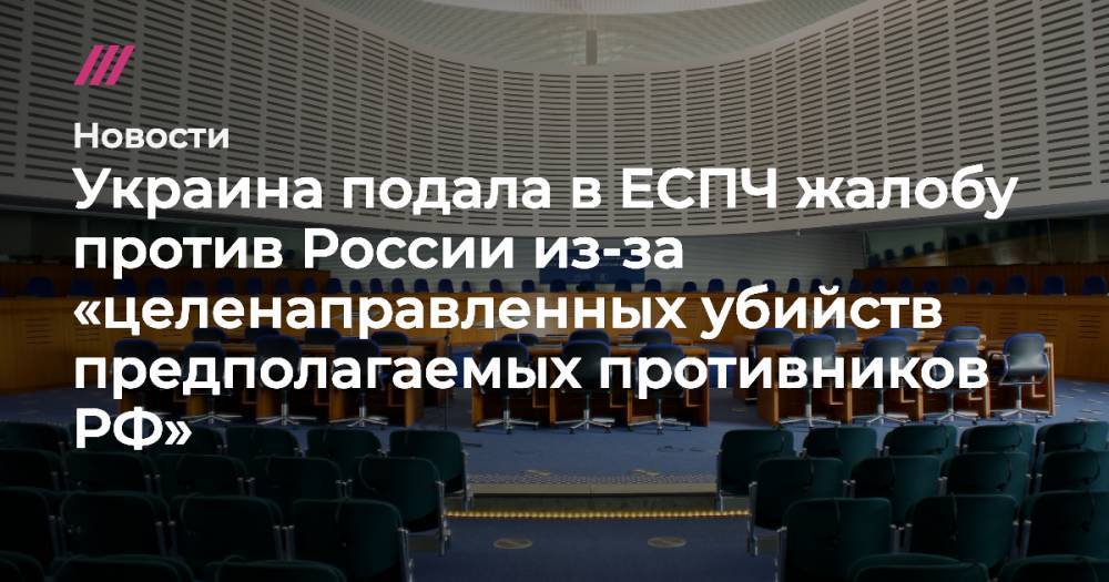 Украина подала в ЕСПЧ жалобу против России из-за «целенаправленных убийств предполагаемых противников РФ»