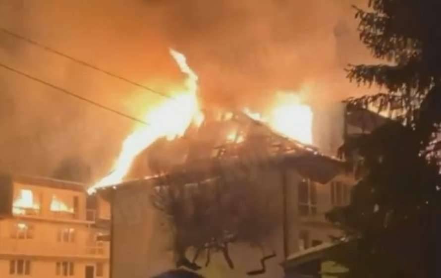 В Киеве произошел серьезный пожар (ВИДЕО)