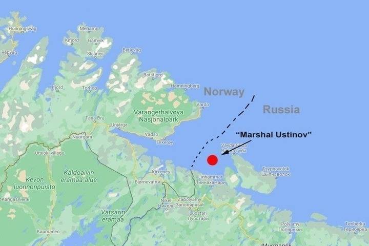 Норвегия зафиксировала приближение ракетного крейсера Маршал Устинов