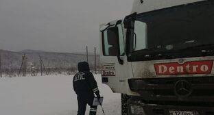 Дорожное движение ограничено в Дагестане из-за снегопада
