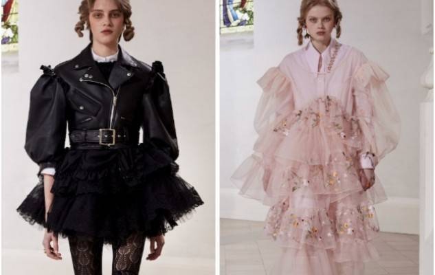 Кружевные платья и куртки-косухи: Simone Rocha представили новую коллекцию (ФОТО)