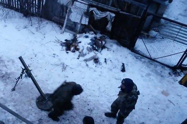 Под Донецком вспыхнул интенсивный бой. За городом пожар