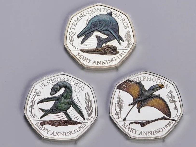 В Великобритании выпущены монеты с животными юрского периода