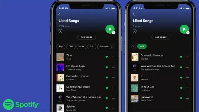 Spotify запускает фильтры жанра и настроения, чтобы упростить сортировку понравившихся песен