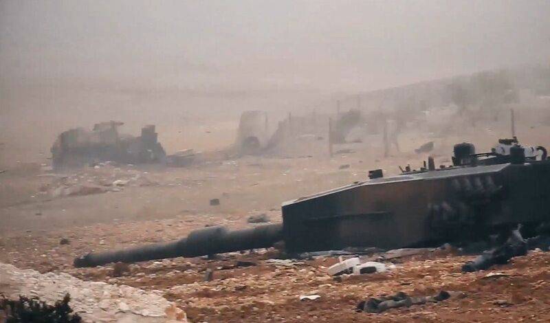Российские военные в Сирии уничтожили турецкие танки, прибывшие с подкреплением