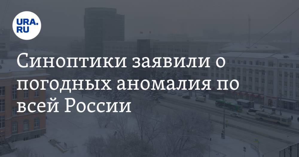 Синоптики заявили о погодных аномалия по всей России