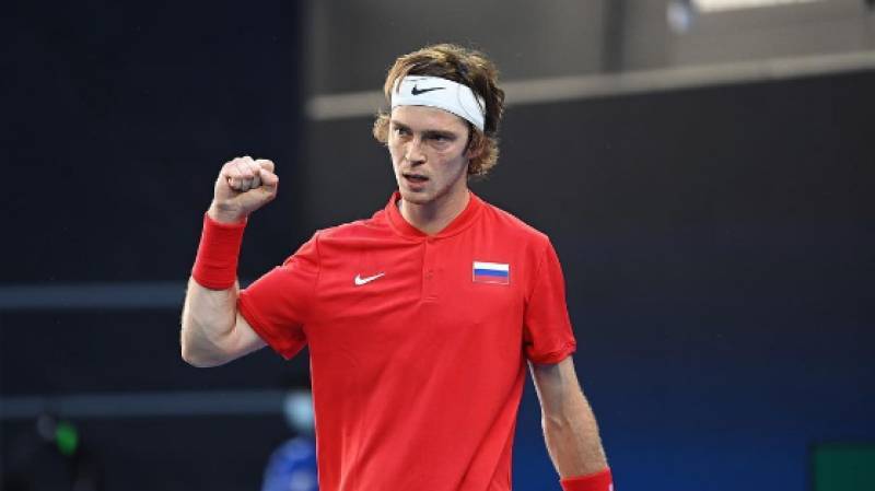 Теннисист Рублев принес сборной России первую победу в полуфинале ATP Cup