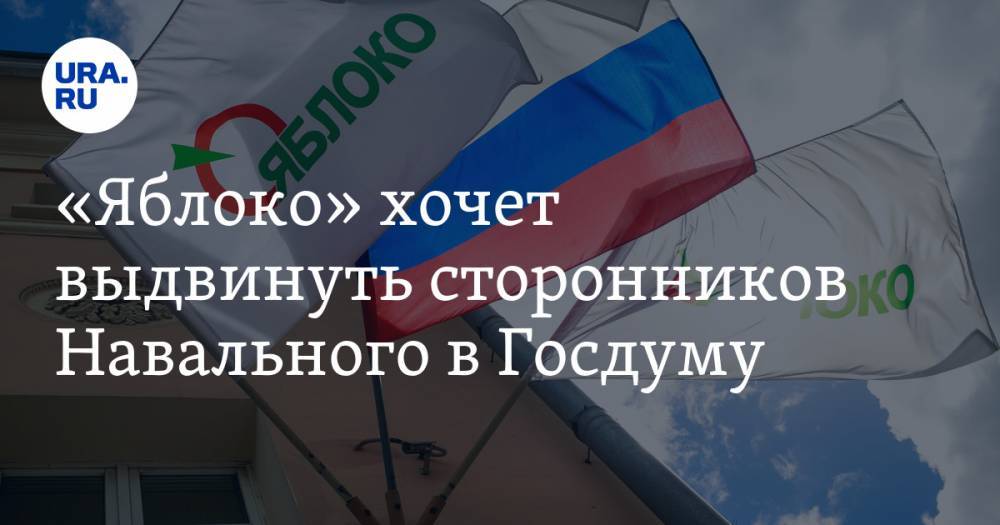 «Яблоко» хочет выдвинуть сторонников Навального в Госдуму