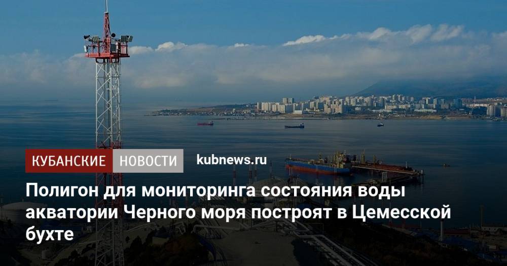 Полигон для мониторинга состояния воды акватории Черного моря построят в Цемесской бухте
