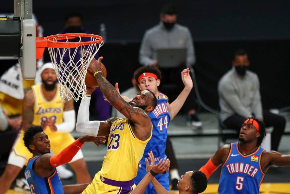 НБА: Лейкерс обыграл Оклахому, Торонто одолел Мемфис
