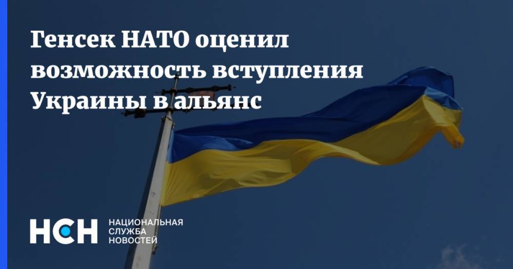 Генсек НАТО оценил возможность вступления Украины в альянс