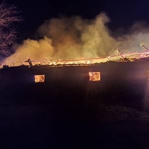 В Бердянском районе горел частный дом. Фото