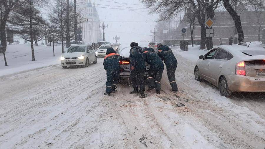 В Хабаровский край пришел снежный циклон