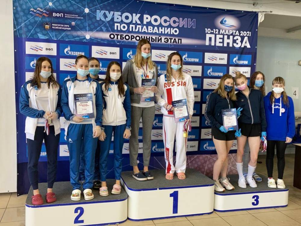 Астраханские пловчихи завоевали 8 медалей Кубка России