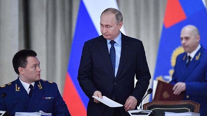 Путин назвал один из приоритетов в работе Генпрокуратуры