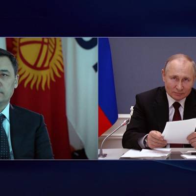 Путин и Жапаров запустили Таласский золоторудный комбинат