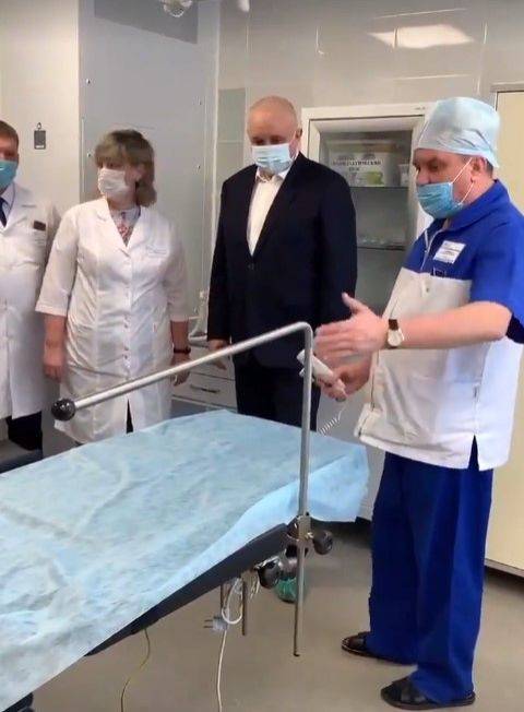 Сергей Цивилёв посетил отремонтированную поликлинику онкодиспансера в Новокузнецке