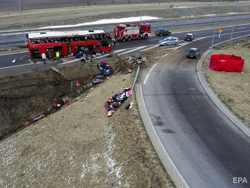 ДТП с украинским автобусом в Польше. В больницах остаются шесть пострадавших