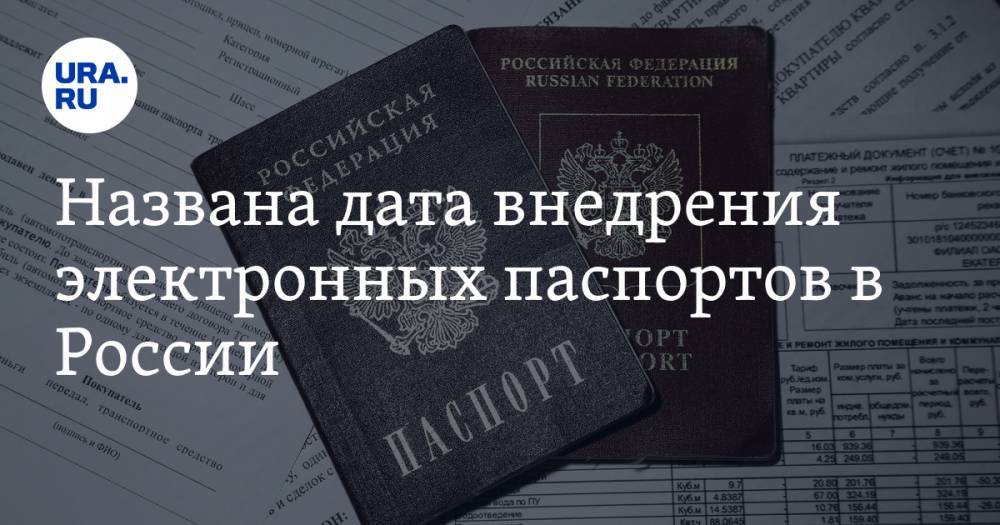 Названа дата внедрения электронных паспортов в России