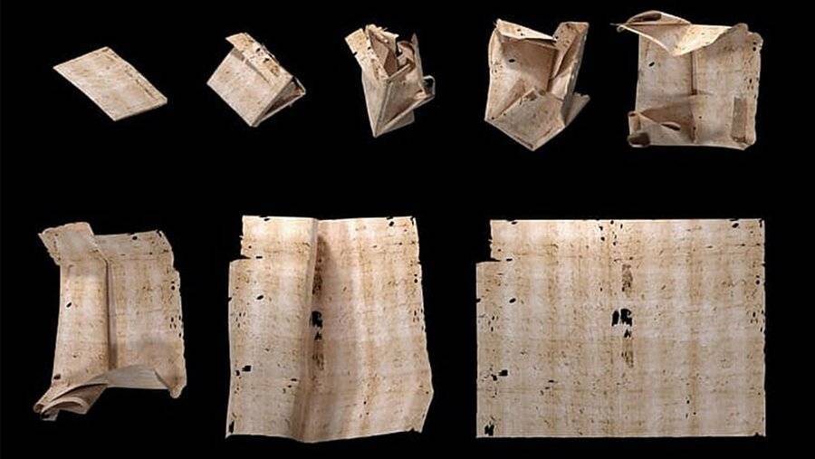 Ученые смогли прочесть древние письма, не разворачивая их