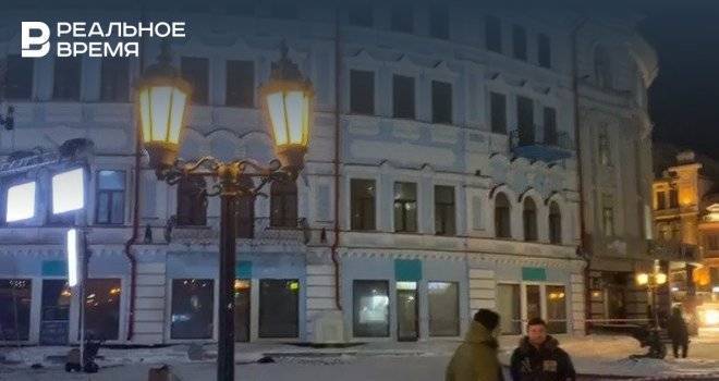В Казани на улице Баумана проходят киносъемки — видео
