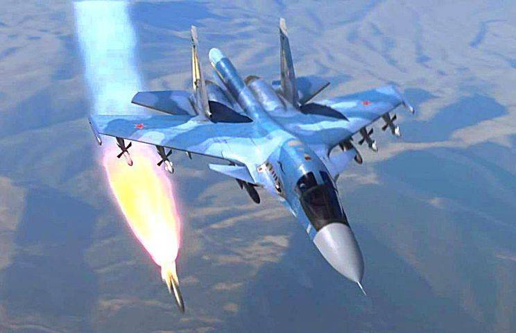 Российский истребитель уничтожил 10 турецких БТР одним ударом
