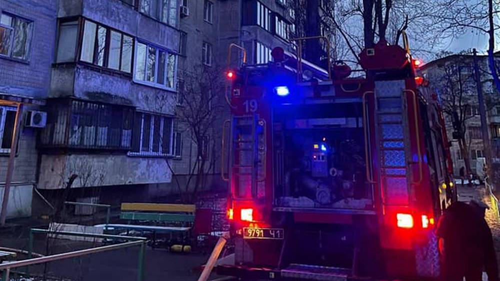 В Киеве на Лесном массиве был пожар: фото, видео