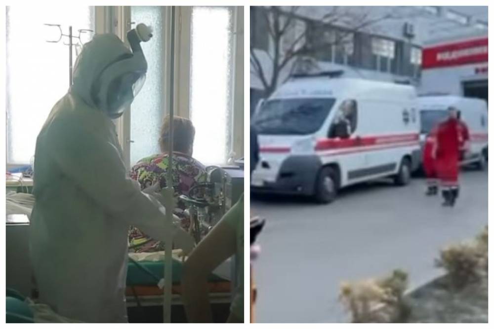 Коронавирус бушует: в Киеве столпотворение скорых возле больницы, "Мест нет!"