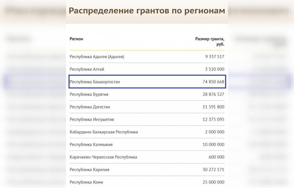 Башкирия получила более 75 млн рублей на поддержку некоммерческих организаций