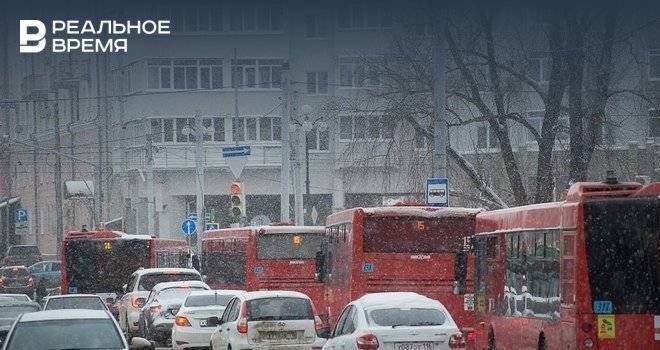 Пробки в Казани достигли 7 баллов и продолжат расти