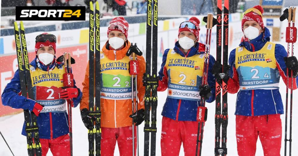 Великий русский лыжник Большунов отыграл 35 секунд у Норвегии за 4 км, но не победил. Россия - 2-я в эстафете на ЧМ