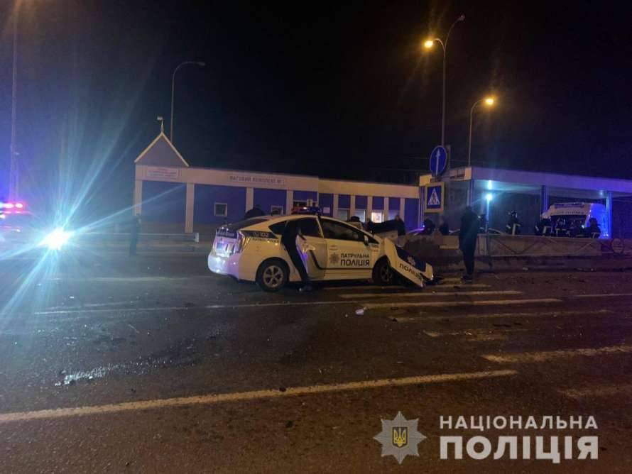 В ДТП при участии полицейского автомобиля в Одесской области есть погибшие и травмированные