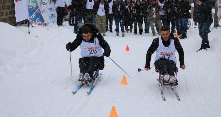 Команда из Гори стала победительницей чемпионата по лыжным гонкам среди военных с ОВЗ