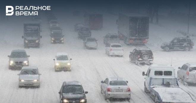 В Татарстане из-за ухудшения погоды временно ограничено движение по трассе М-5
