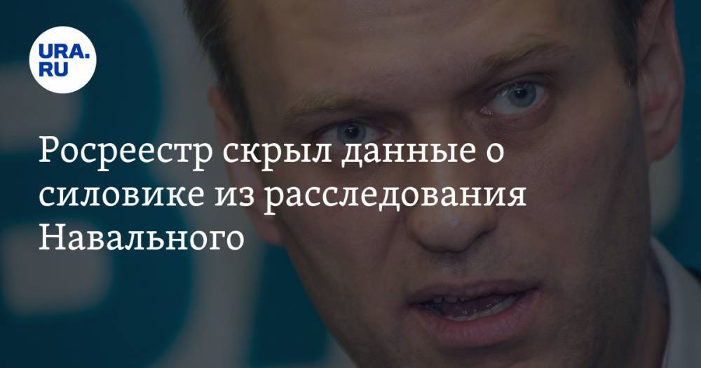 Росреестр скрыл данные о силовике из расследования Навального