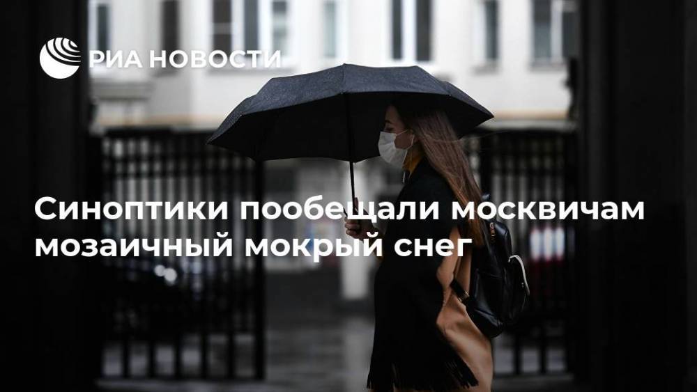 Синоптики пообещали москвичам мозаичный мокрый снег