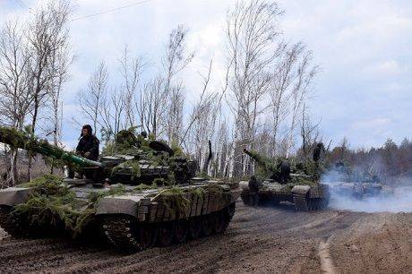 ВСУ провели мощные танковые учения в районе ООС (ФОТО)
