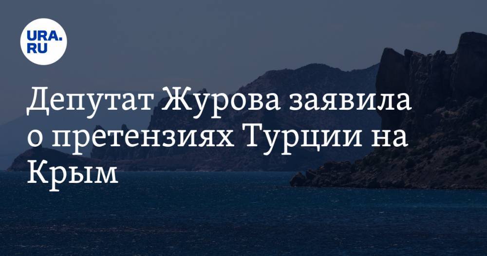 Депутат Журова заявила о претензиях Турции на Крым. «Считают, что это их территория»